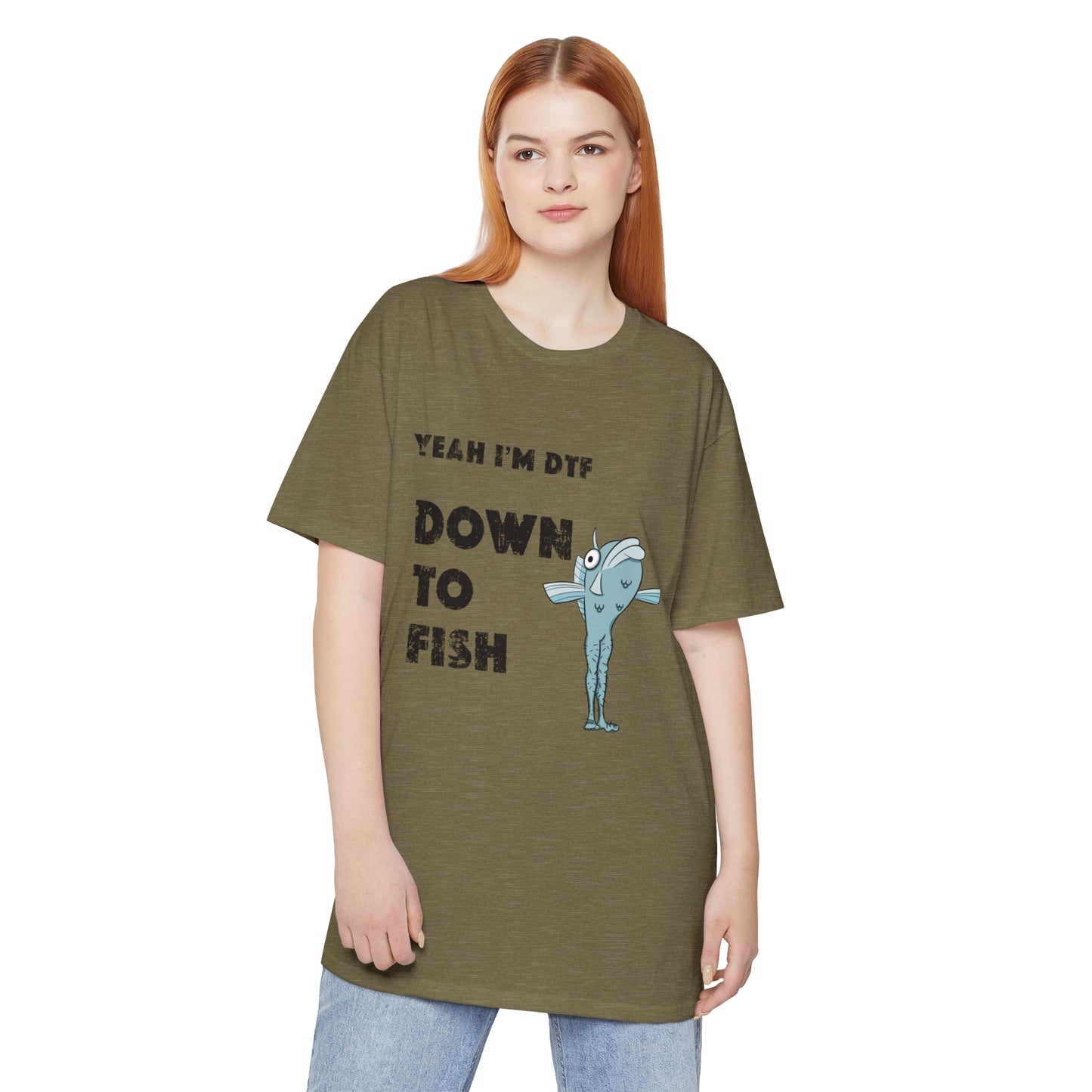 Down to Fish Long Body T