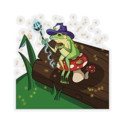 Frog Wizard Sticker