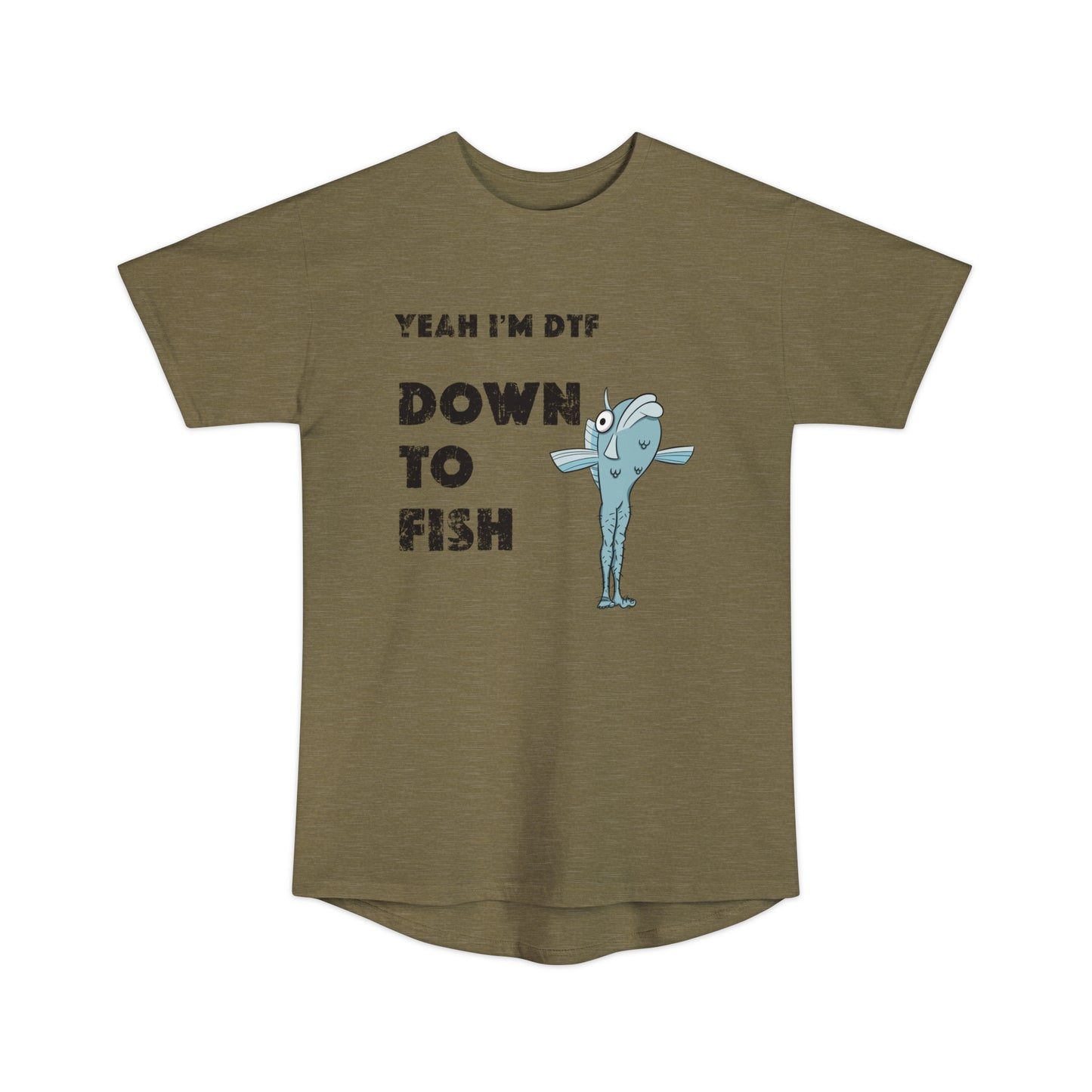 Down to Fish Long Body T